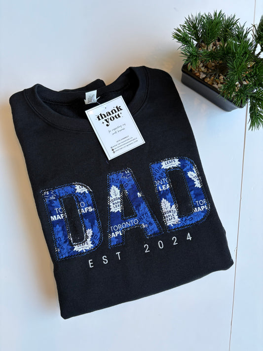 Custom DAD Embroidered  Sweater, Father's Day Gift