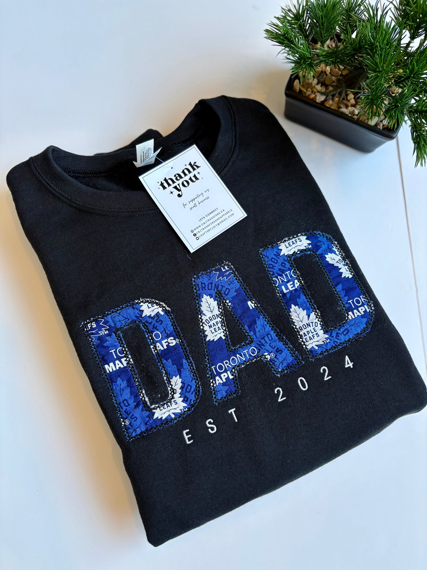 Custom DAD Embroidered Sweater, Father's Day Gift