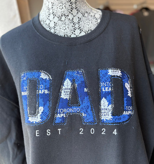 Custom DAD Embroidered  Sweater, Father's Day Gift
