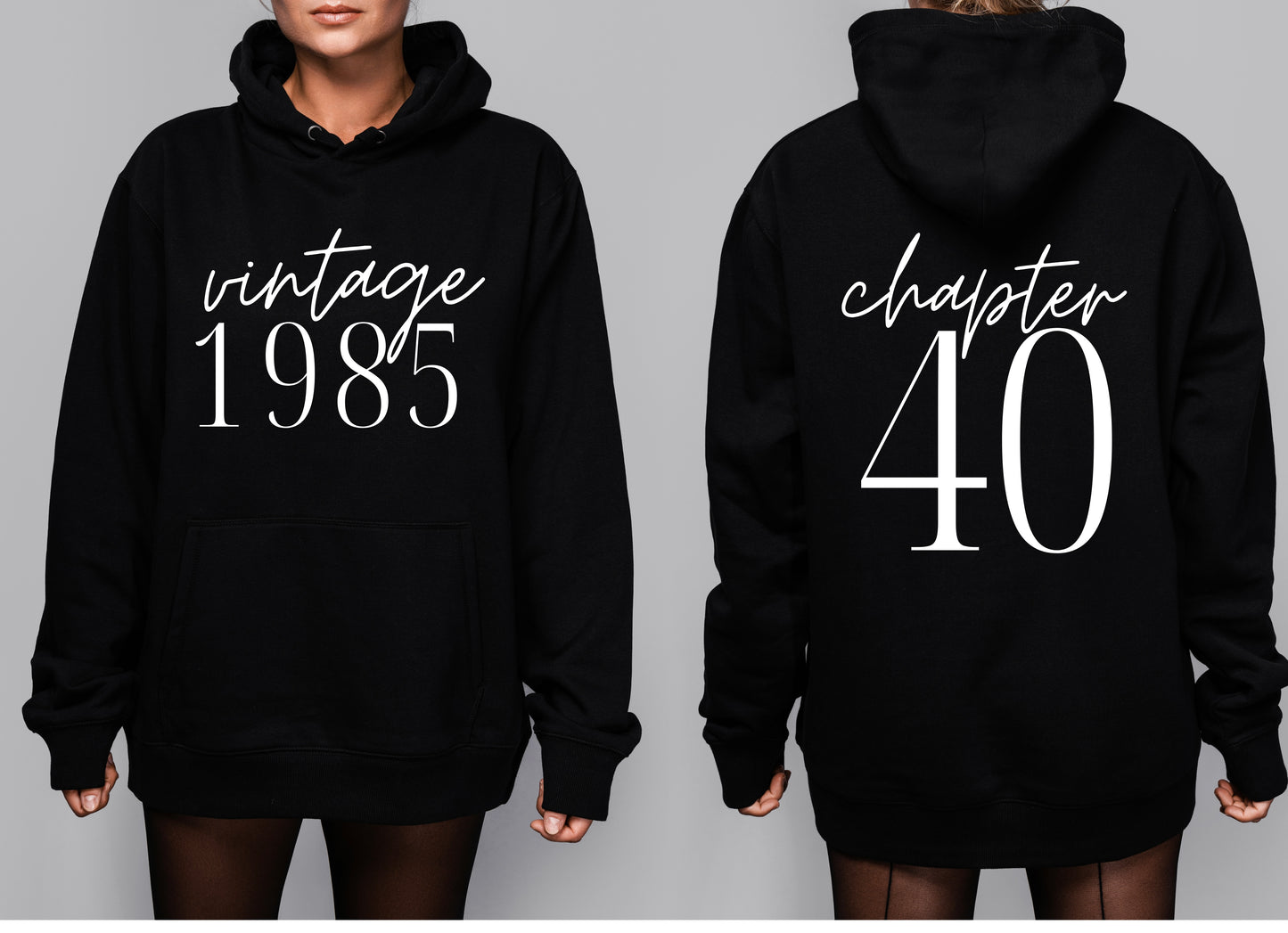 Vintage 1985-Pull Over Hoodie