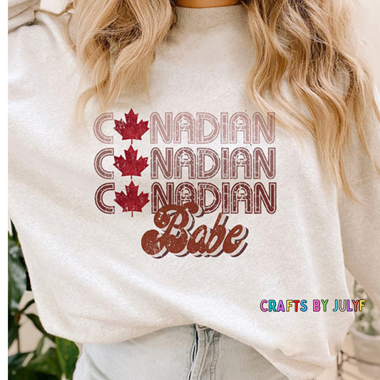 Canadian Babe Crewneck Sweater
