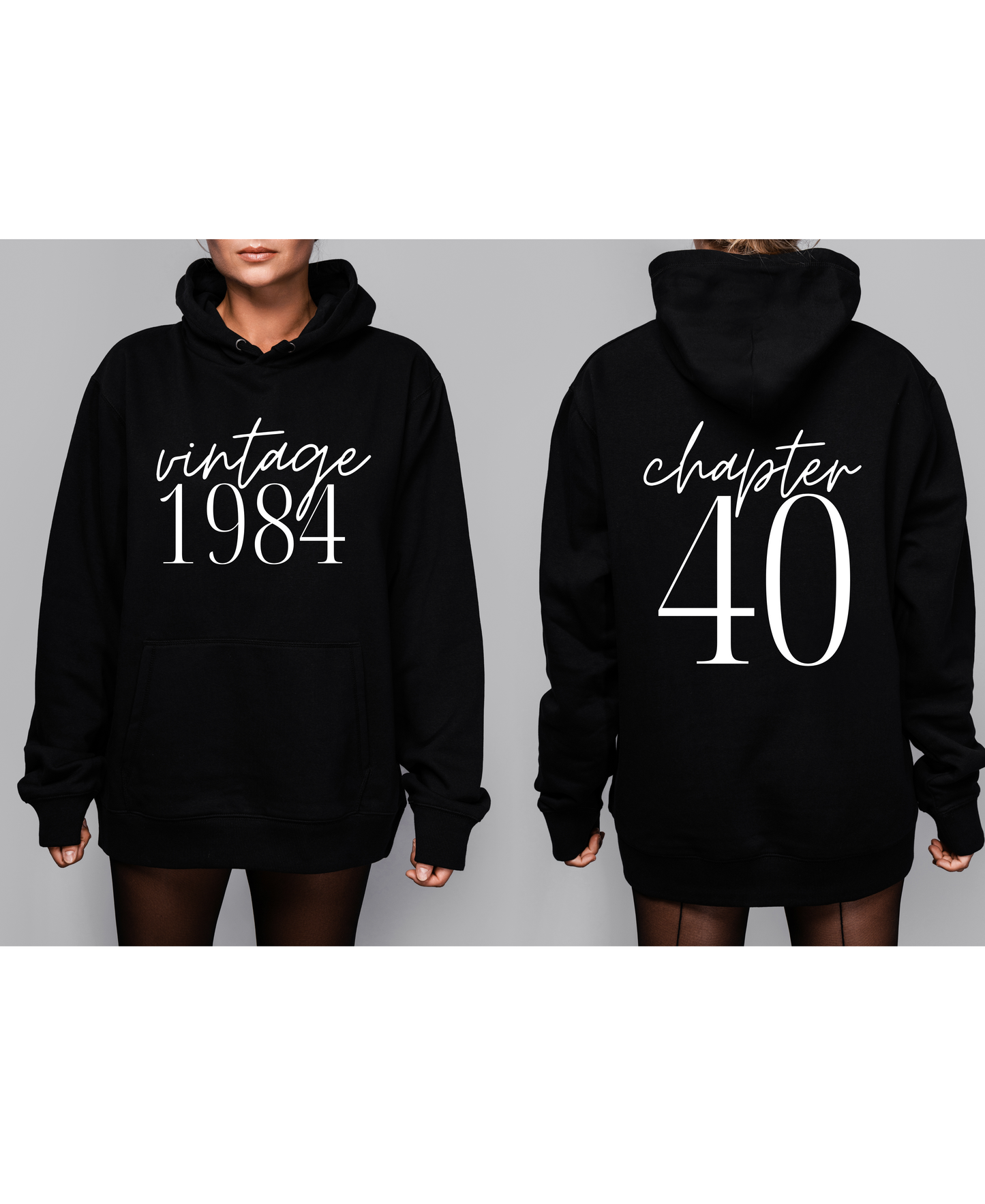 Vintage 1984-Pull Over Hoodie