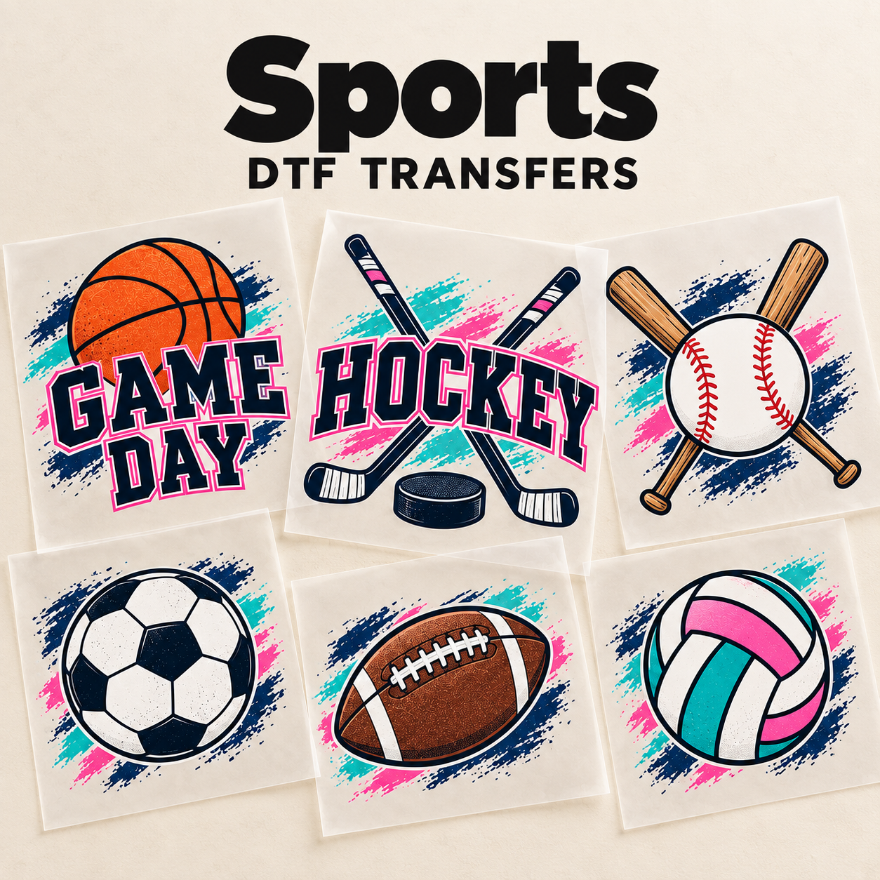 Sports DTF TRANSFERS