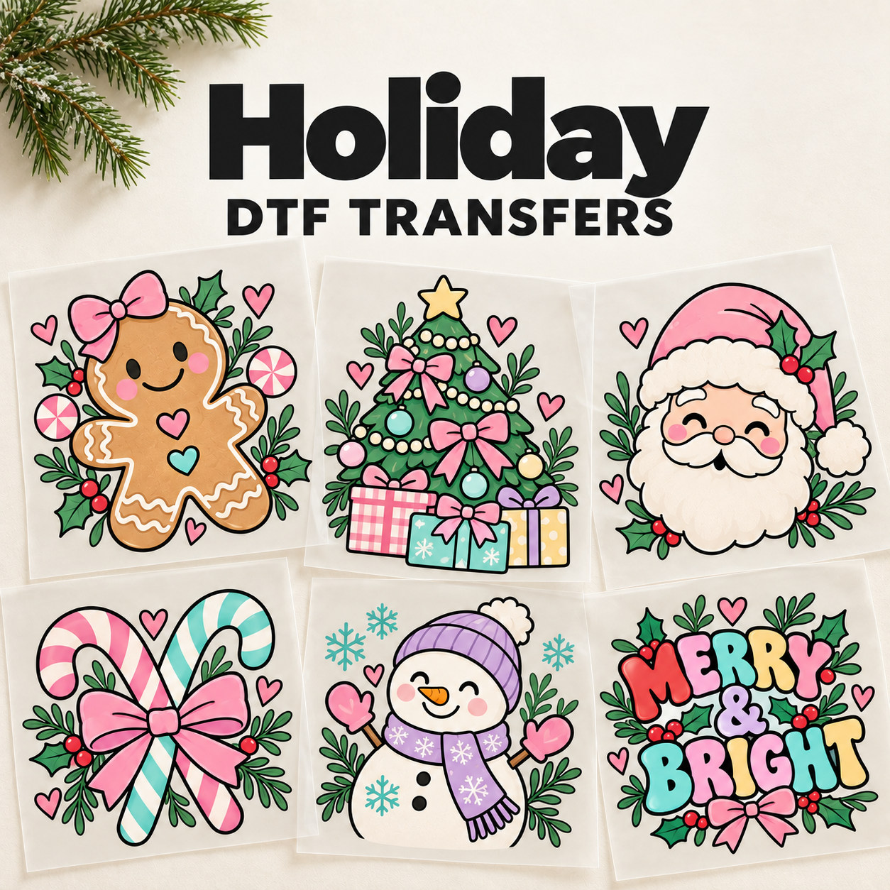 Holiday DTF Transfers