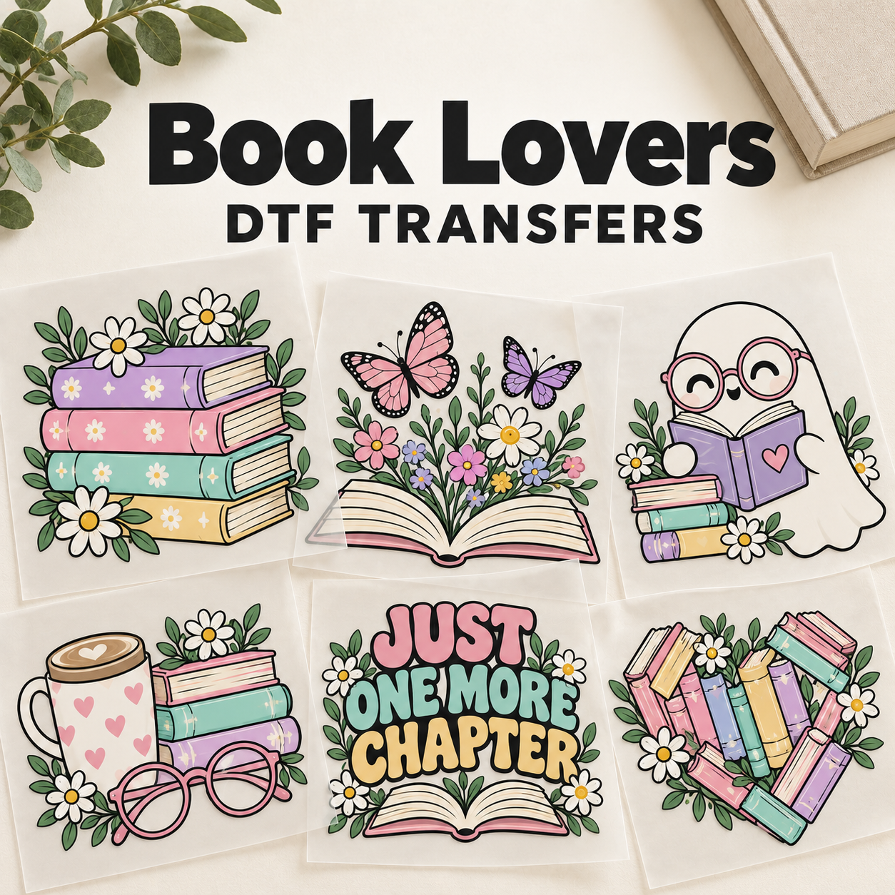 Book Lovers DTF TRANSFERS