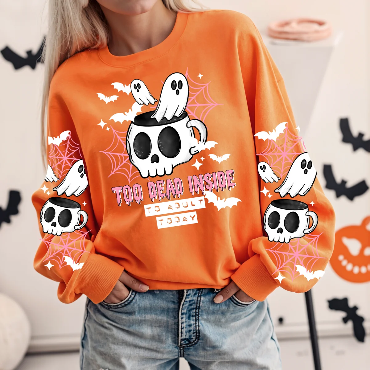 Too Dead Inside w/ Sleeves | DTF Transfers