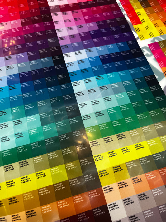 Color Chart- Pantone and RGB to CMYK Conversion