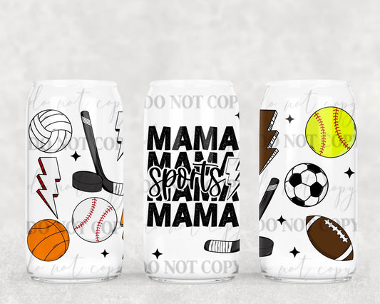 Mama Sports Mama | 16 oz. Cup Wrap UV Transfer