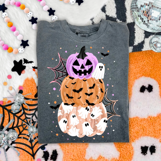 Spooky Stacked Pumpkins | DTF Transfers