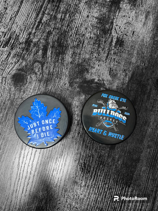 Custom Hockey Pucks