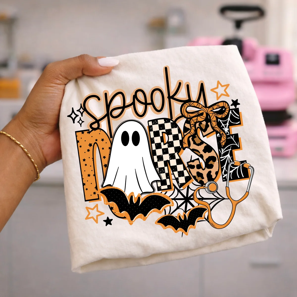 Spooky Nurse Ghost | DTF Transfers