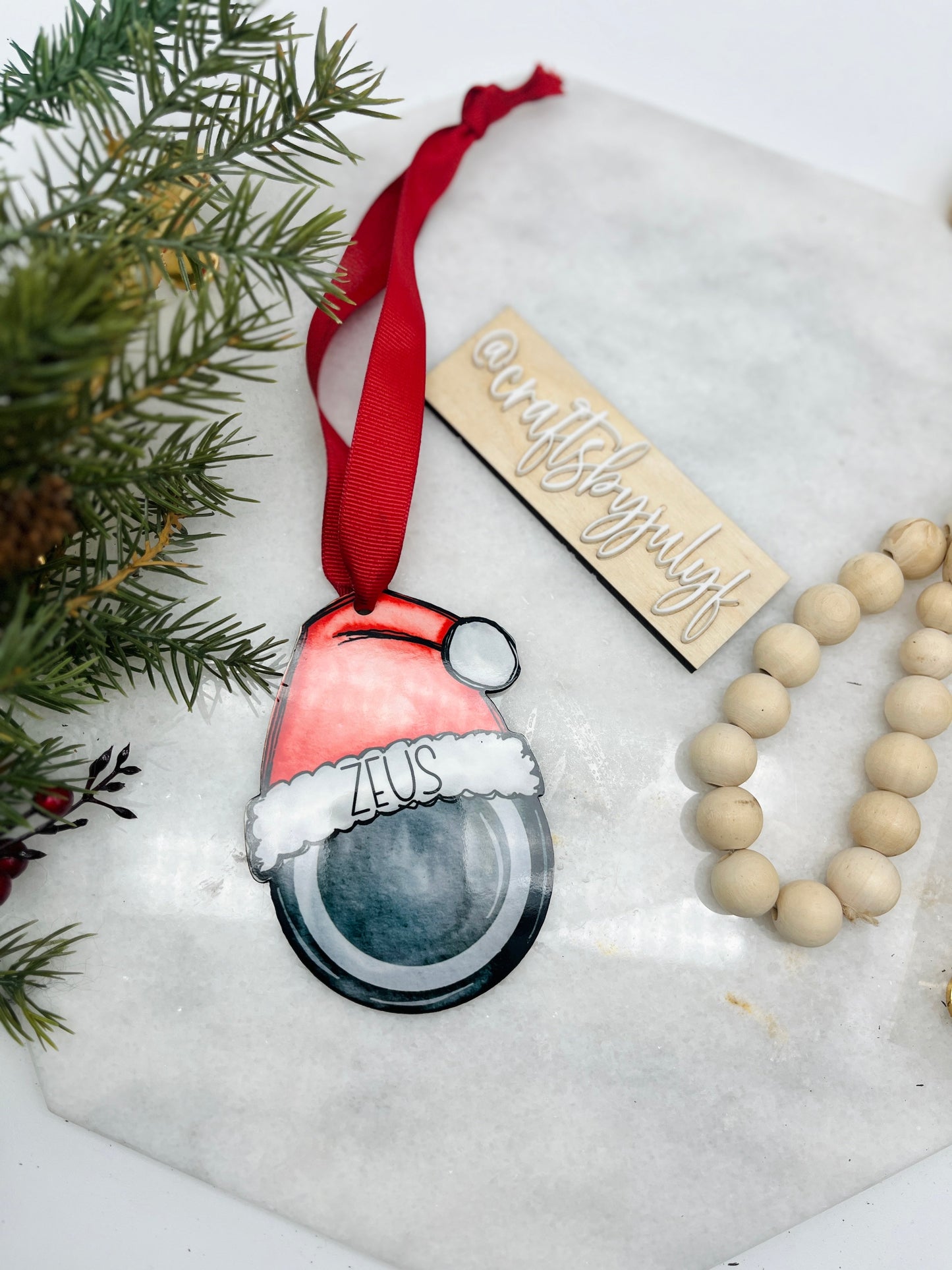 Custom Hockey Puck Ornament