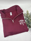 RN Embroidery Half-Zip Fleece Sweater