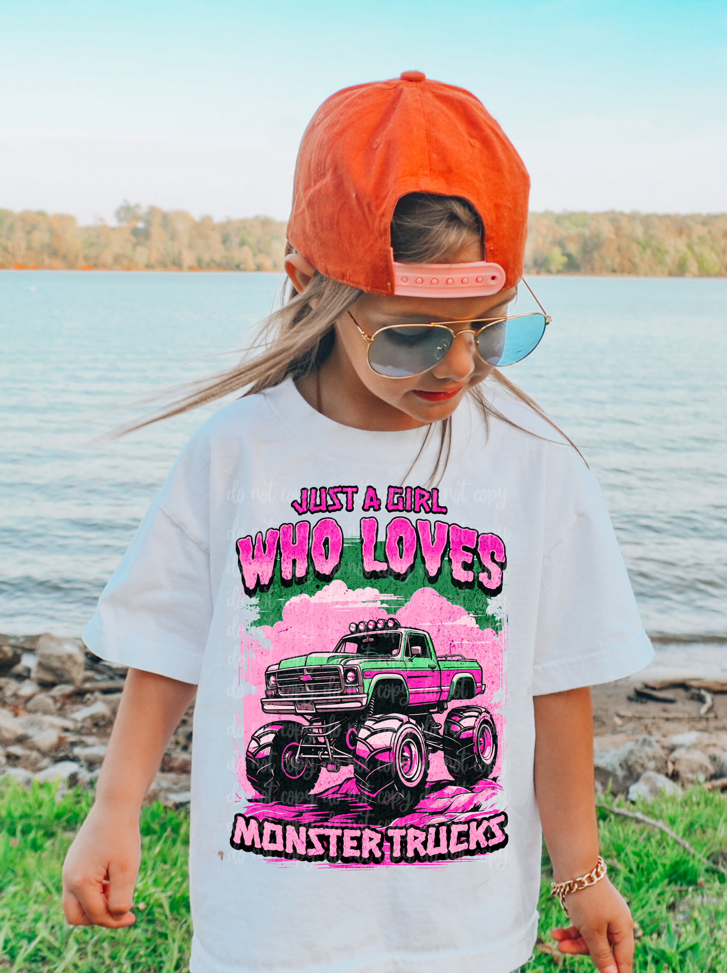 Just a girl who loves monsters truck-Direct To Film Transfer