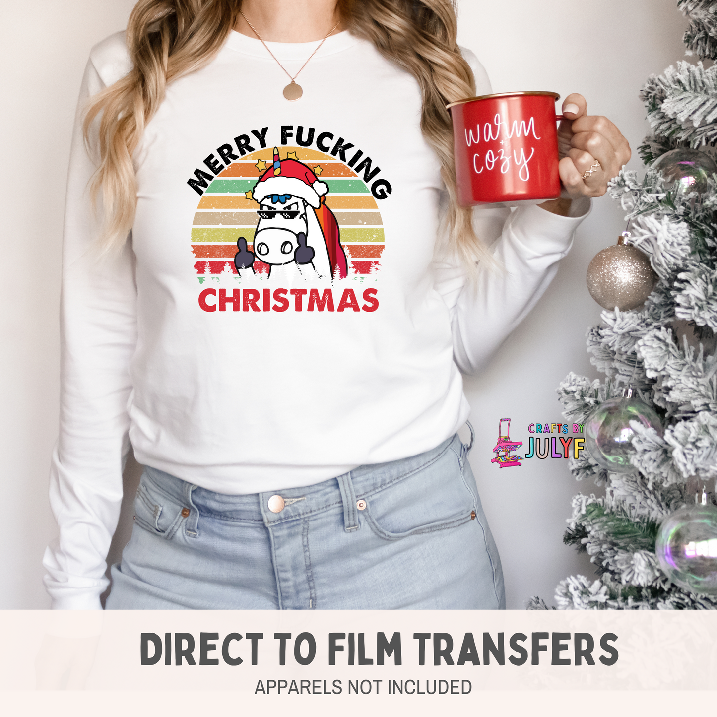 Merry F Christmas DTF Transfers-000298