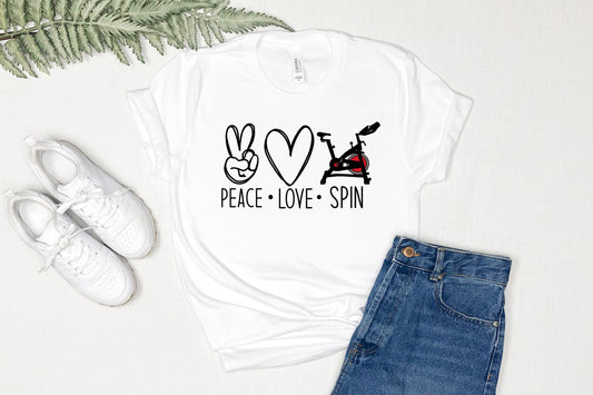 Peace love spin DTF Transfer-00072