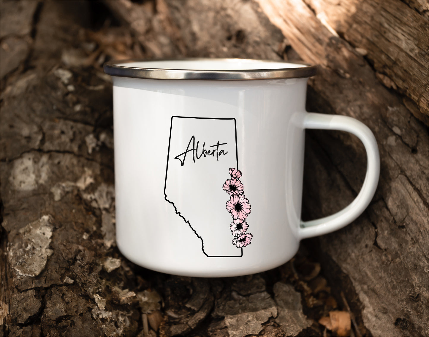 Alberta Camping Enamel Mug