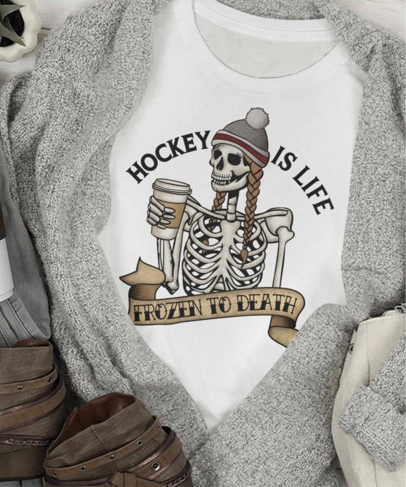 Skeleton Hockey DTF Transfers-000263