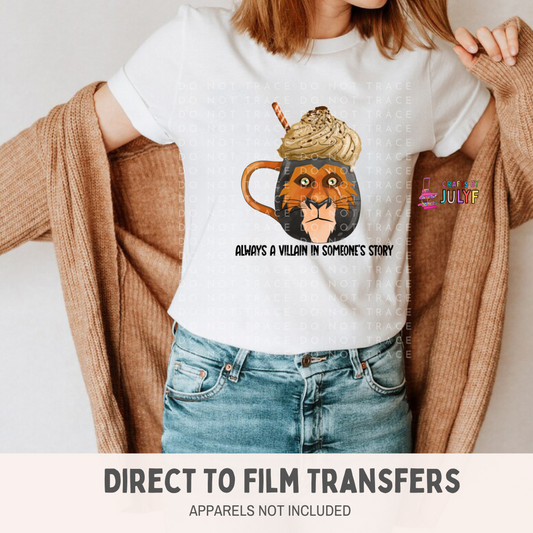 Always a villain lion DTF Transfers-000235