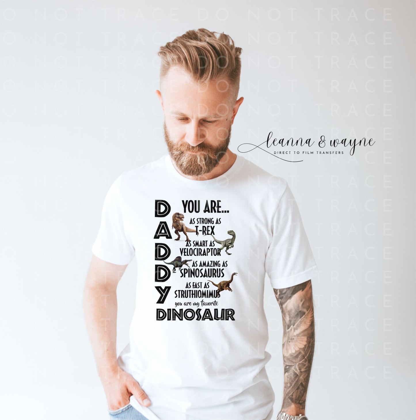 Daddy Dinosaur | DTF Transfers-000128