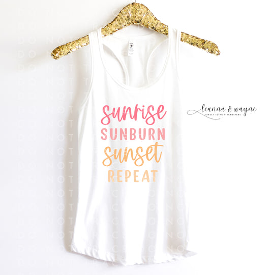 Sunrise Sunburn Sunset  DTF Transfer-000150